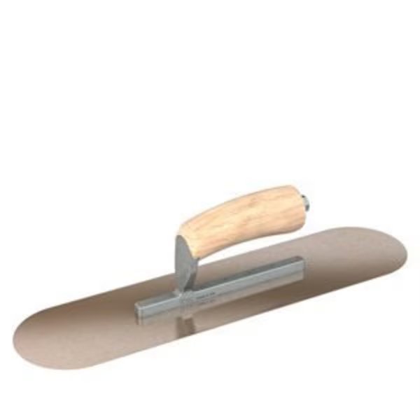Bon 66-105 Pool Trowel, Golden Stainless, 14 X 4, Wood, Steel City Trowels By Bon, Mfr#: 66-105